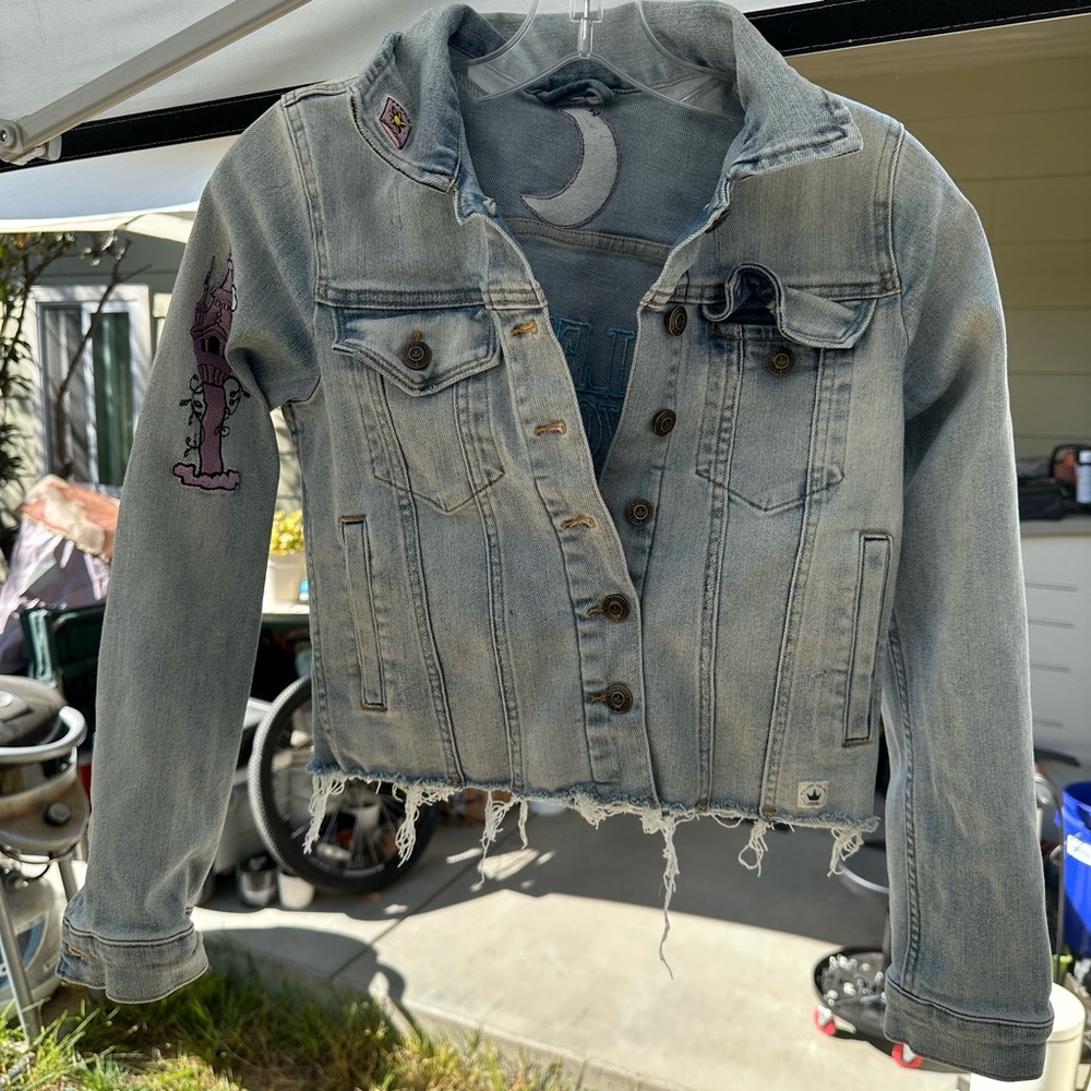 Rapunzel Embroidered Denim Jacket Petite Women’s